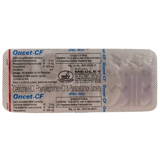 oncet cf tablet 10's